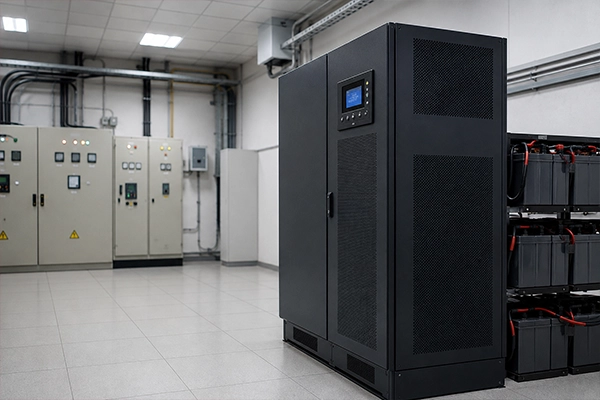 Socomec double conversion UPS installed in an industrial facility in Lahore, Pakistan