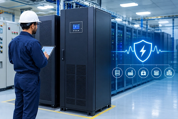Best online UPS in Pakistan: 20kVA double-conversion system in a Lahore industrial plant